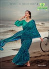 Anjana By Sanskar Bember Pattern Georgette Fancy Saree Wholesale In India